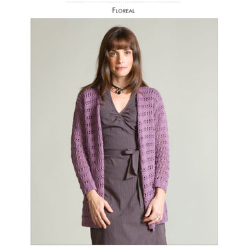Classic Elite Yarns Floreal Cardigan Knitting Pattern