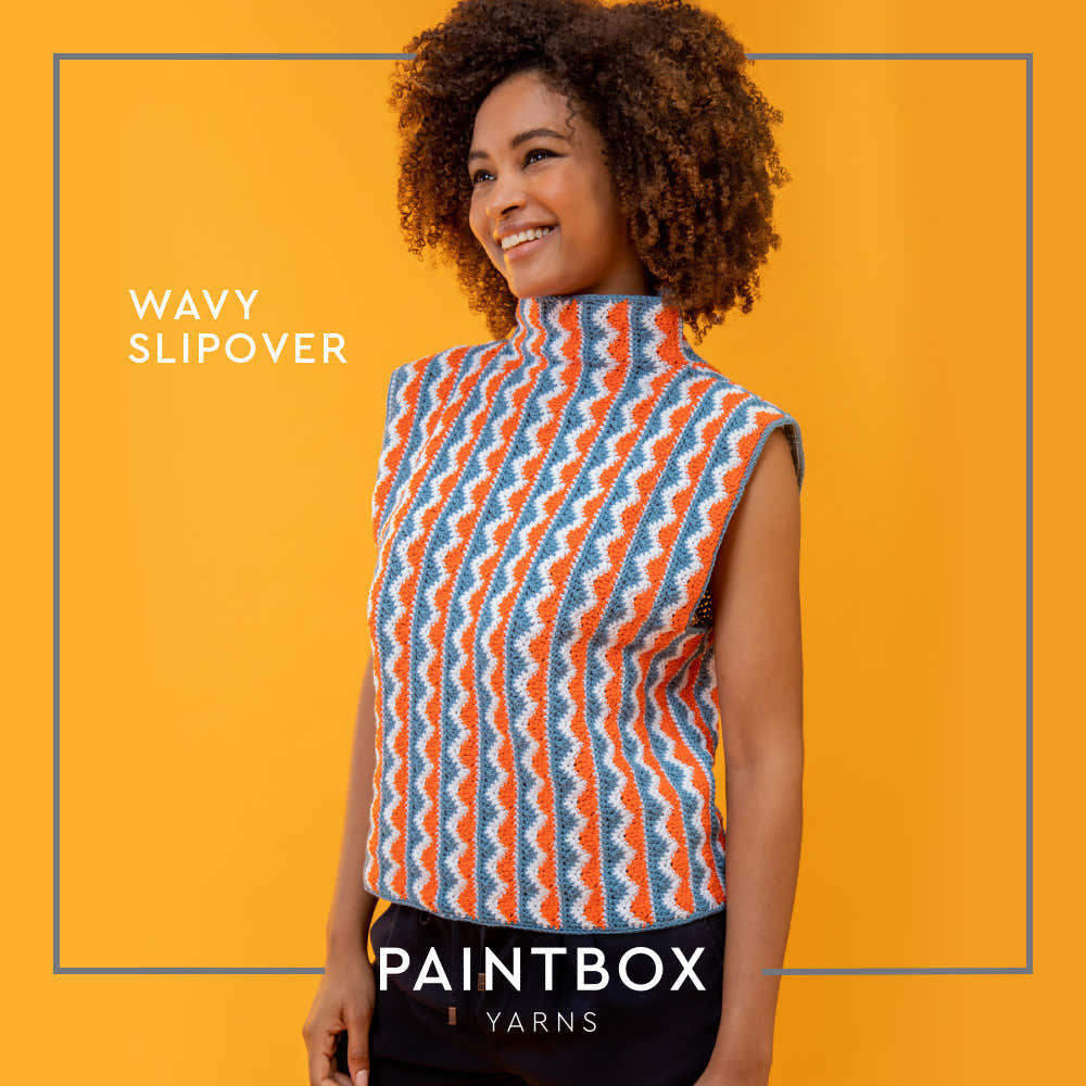 Paintbox Yarns Wavy Slipover Crochet Pattern