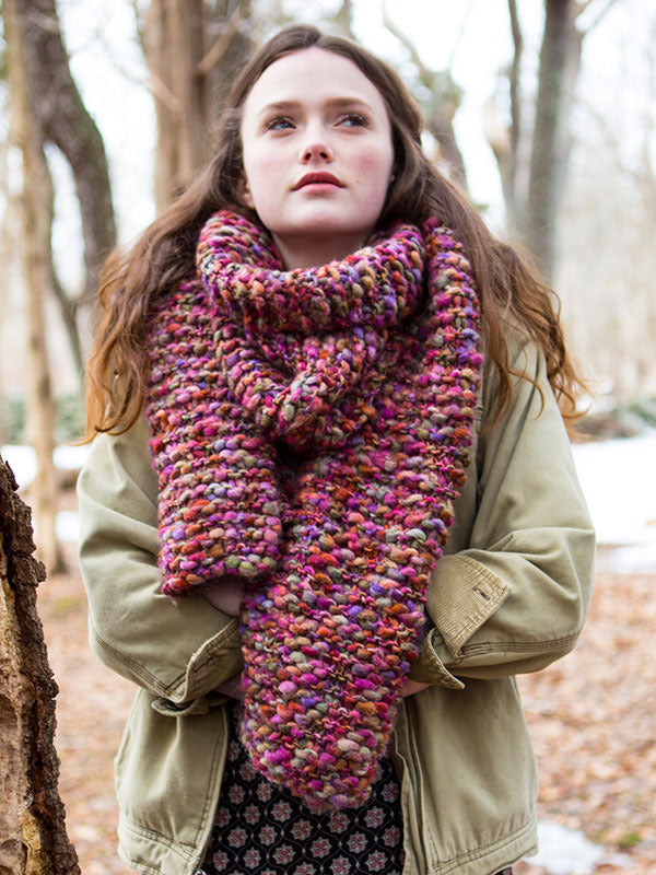 Wood Lily Scarf Knitting Pattern