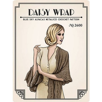 Blue Sky Fibers Daisy Wrap Knitting Pattern