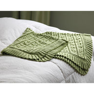 Valley Yarns Tea Rose Baby Blanket Knitting Pattern