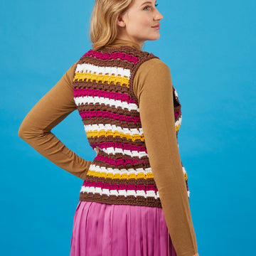 Paintbox Yarns Striped Tank Top Crochet Pattern