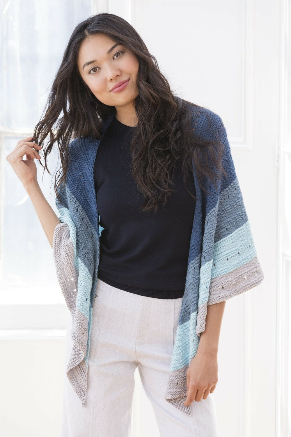 Beach Haven Shawl Wrap Knitting Pattern