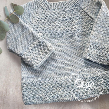 Silver Gum top down sweater - P137