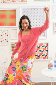 Berroco Outside the Sock Kanti Cardigan Knitting Pattern