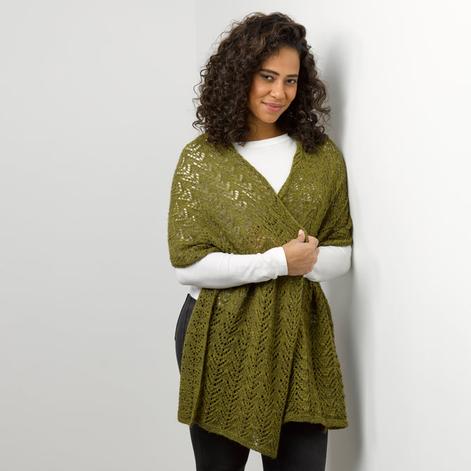 Tahki Yarns Kalispell Shawl Knitting Pattern