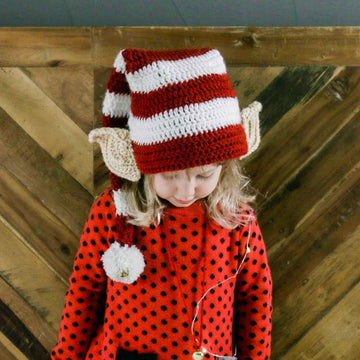 Santa's Little Helper Elf Hat with Ears