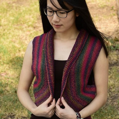 Jojoland Diagonal Matrix Cardigan Knitting Pattern