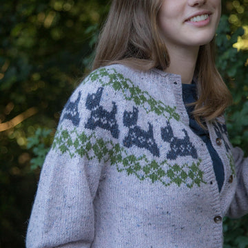 Fairisle Scottie Yoke Cardigan