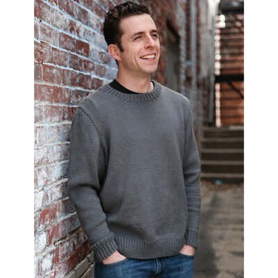 Valley Yarns B Basic Men's Pullover Knitting Pattern