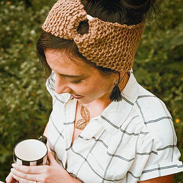 Knit Honeycomb Earwarmer Headband