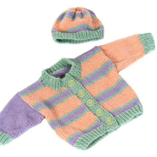 Plymouth Yarn P -Color Baby Sweaters Knitting Pattern