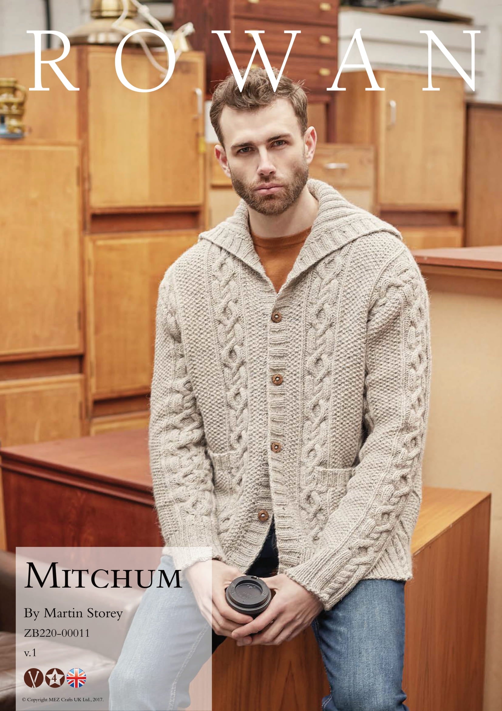 Rowan Mitchum Cardigan Knitting Pattern