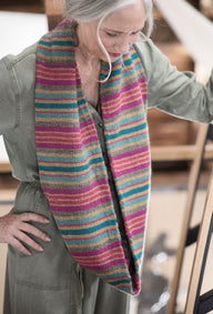 Bayadere Stripe Cowl Knitting Pattern