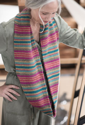 Bayadere Stripe Cowl in Berroco Ultra Wool PDF