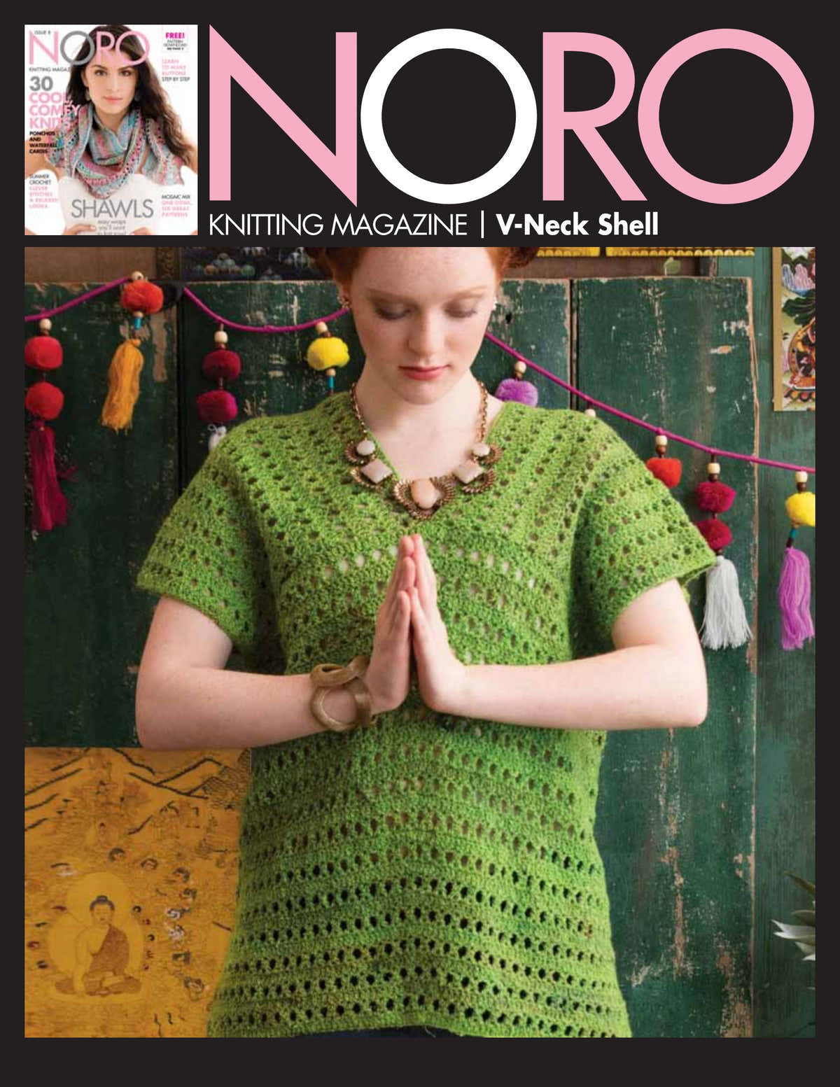 Noro V-Neck Shell Jumper Crochet Pattern
