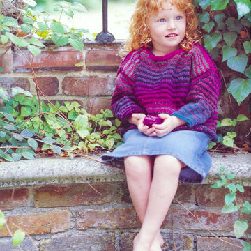 Child Striped Sweater Jumper Knitting Pattern