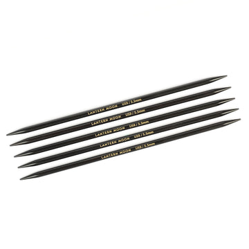 Lantern Moon Ebony Wood Double Point Needles 6"