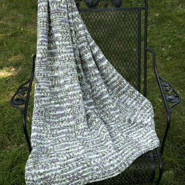 Blocks Throw Blanket Knitting Pattern