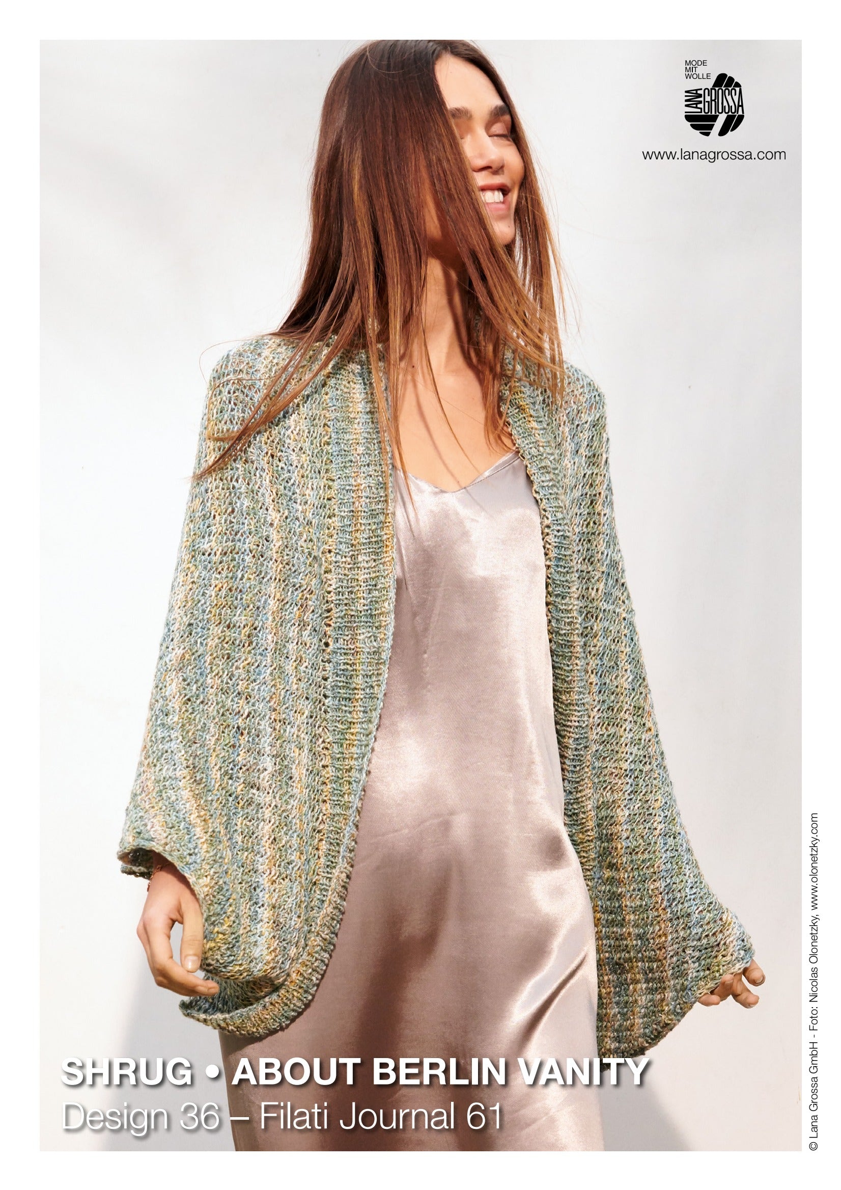 Lana Grossa Shrug Cardigan Knitting Pattern