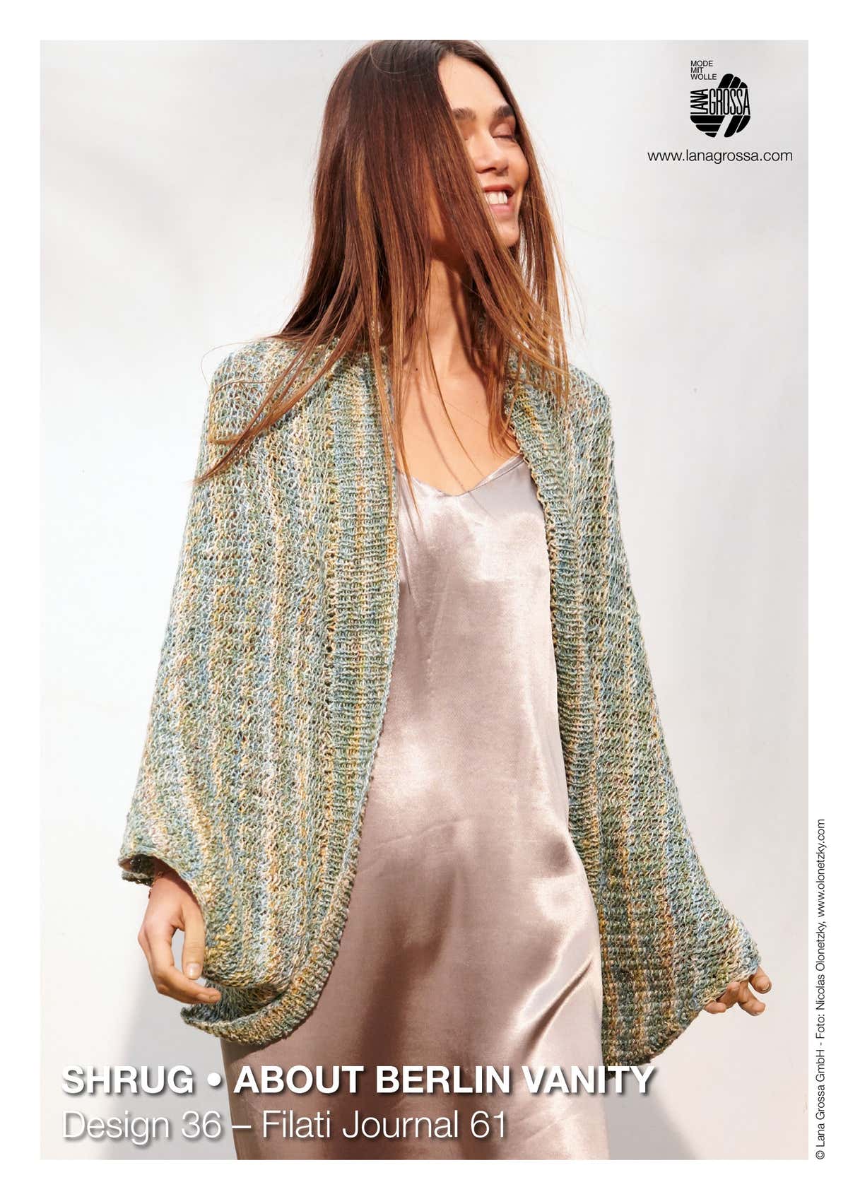 Lana Grossa Shrug Cardigan Knitting Pattern