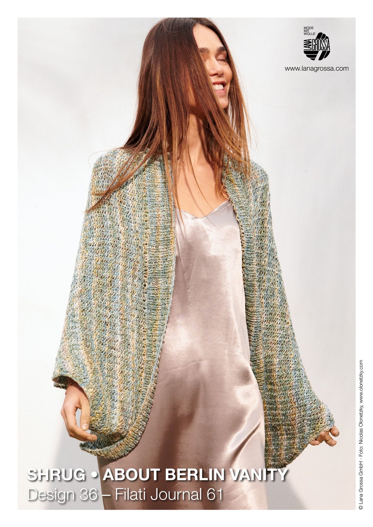 Lana Grossa Shrug Cardigan Knitting Pattern