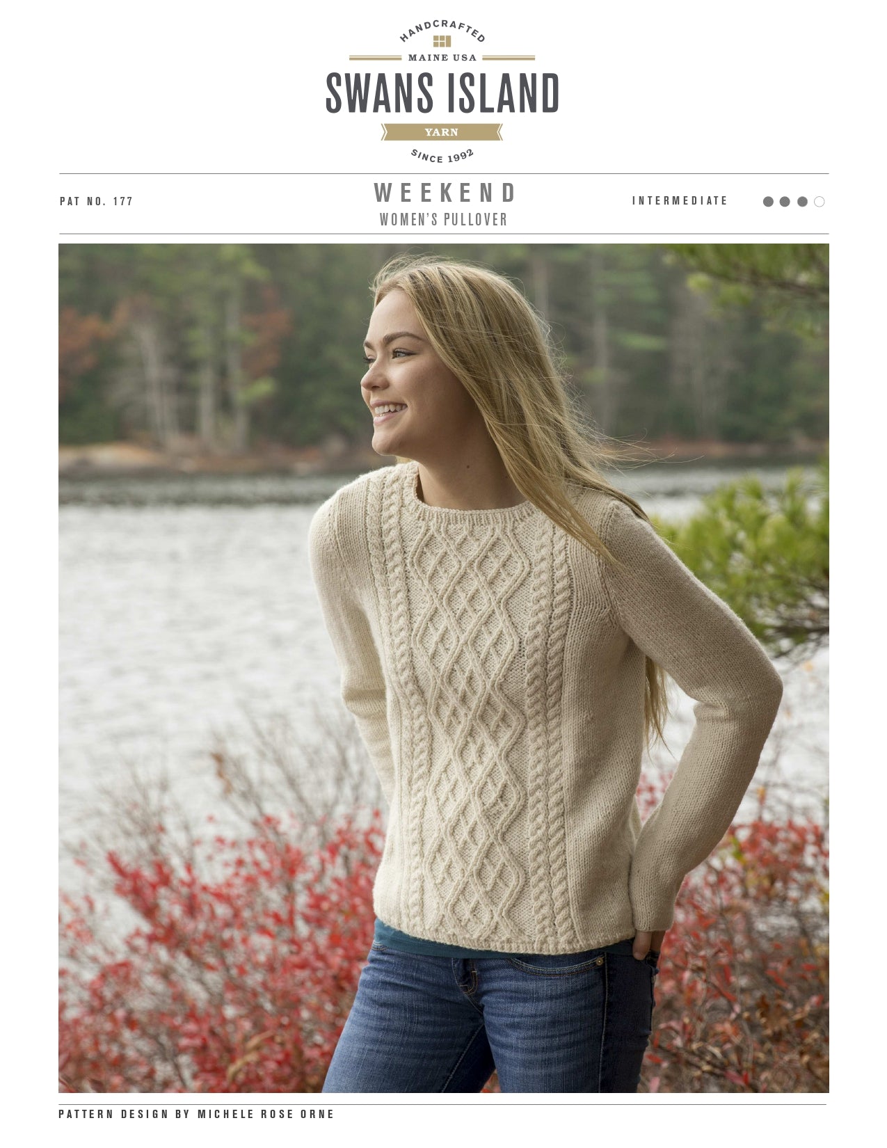 Swans Island Weekend Pullover Jumper Knitting Pattern
