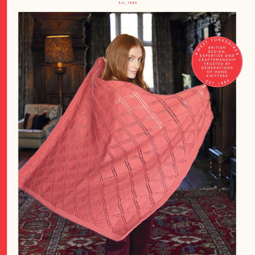 Sirdar Diamond Trellis Afghan Cape Knitting Pattern