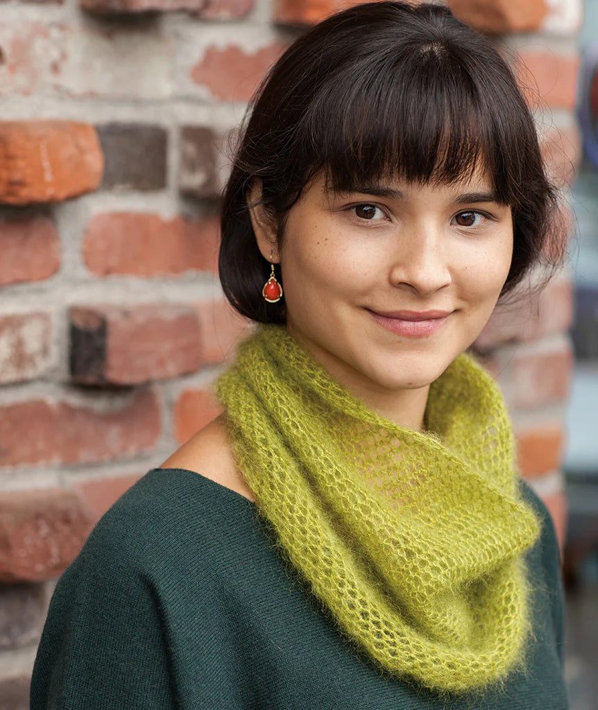 Churchmouse Studio Crocheted Moebius Cowl in Rowan Kidsilk Haze