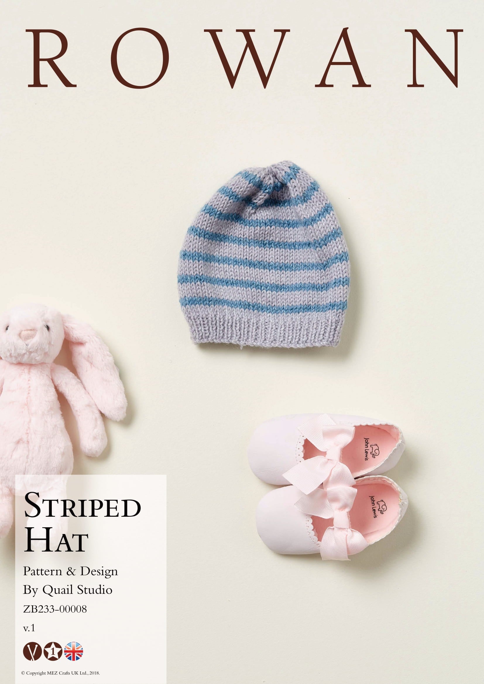 Rowan Striped Hat Knitting Pattern