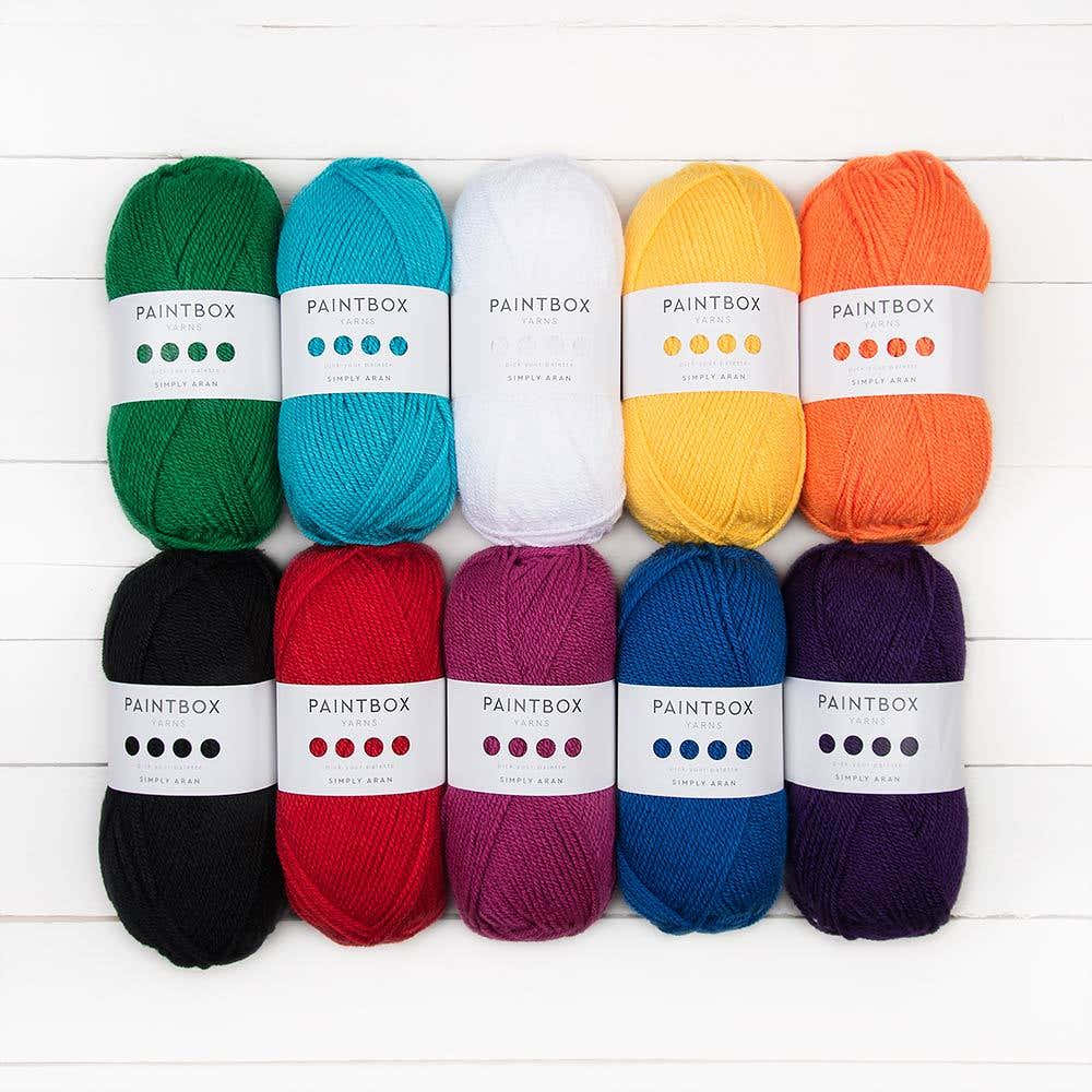 Paintbox Yarns Simply Aran 10 Ball Color Pack Yarn - Acrylic Aran