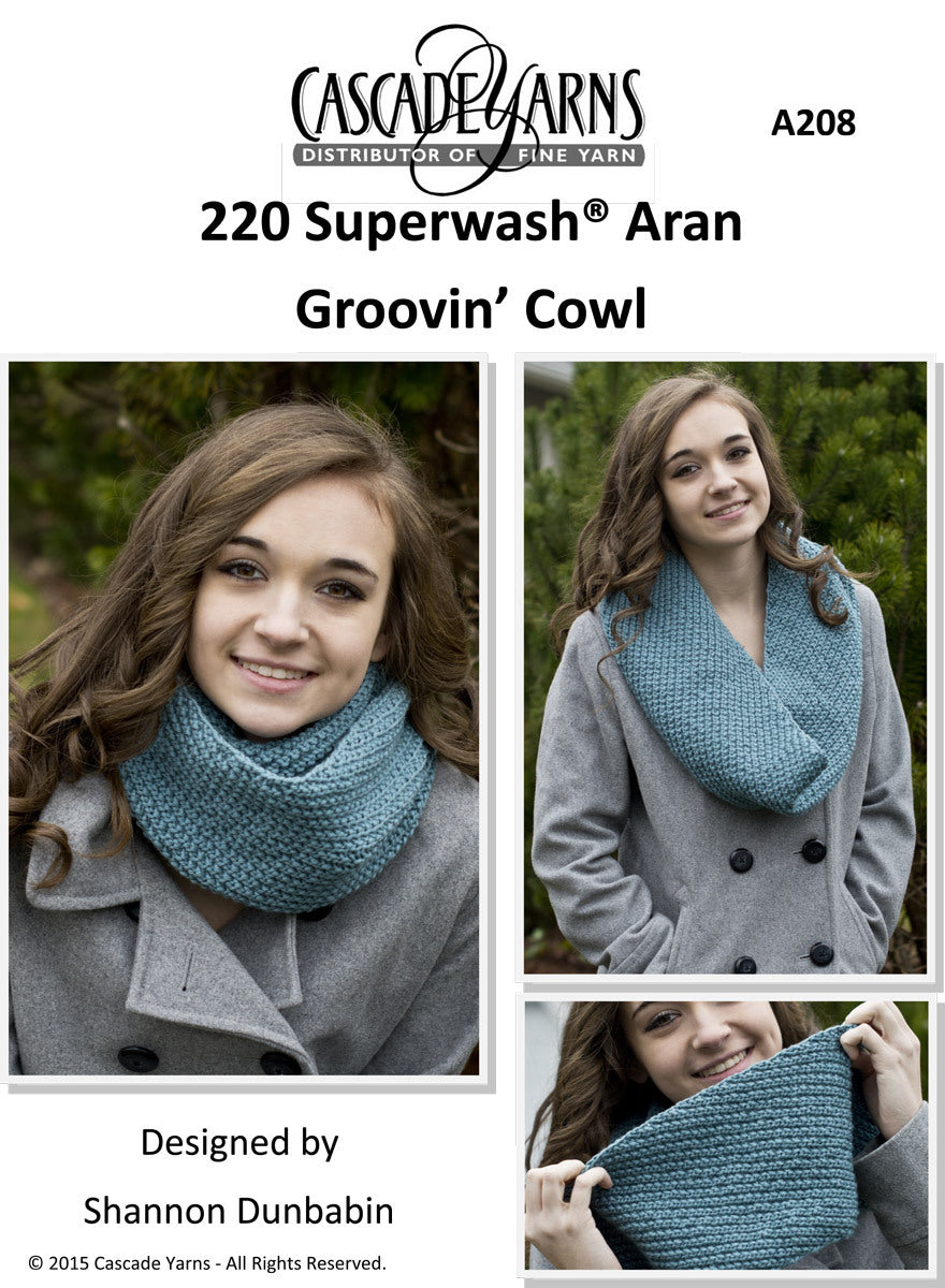 Cascade Yarns A Groovin' Cowl Knitting Pattern
