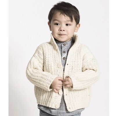 Blue Sky Fibers Cookies and Cream Cardi Knitting Pattern