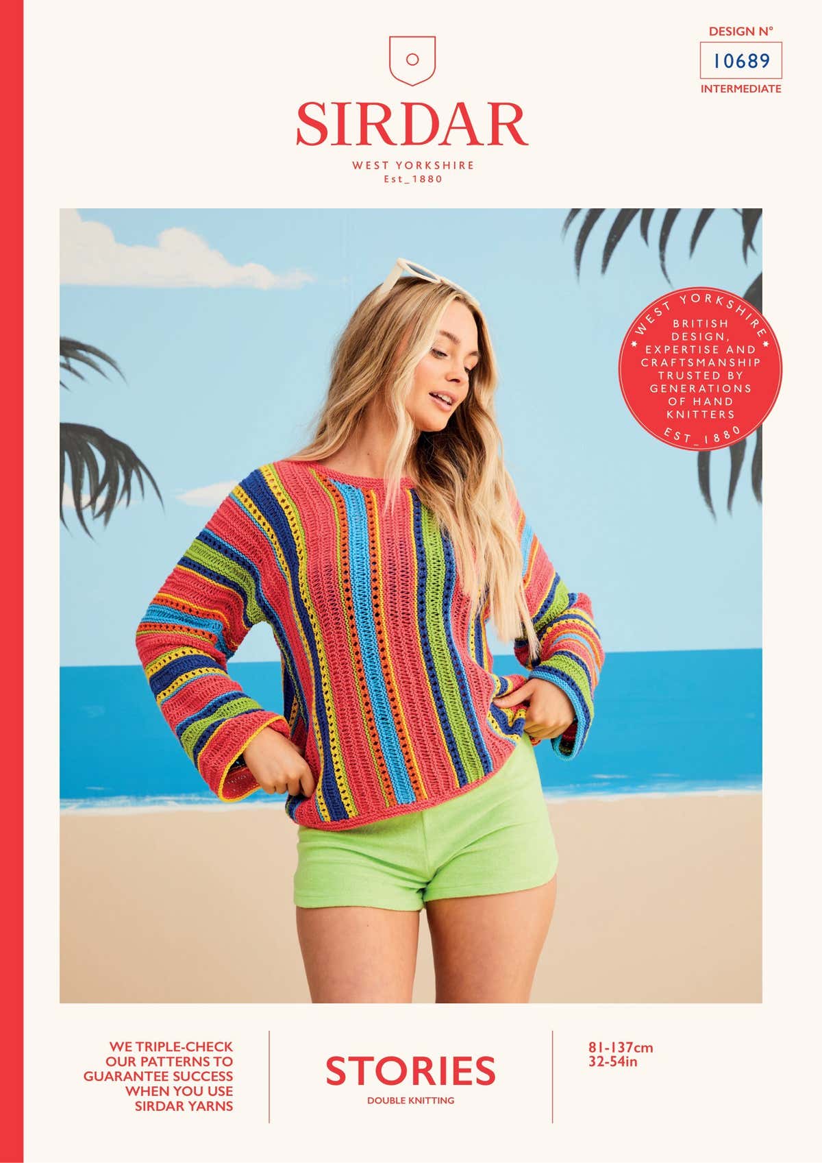 Sirdar South Beach Sweater Jumper Knitting Pattern