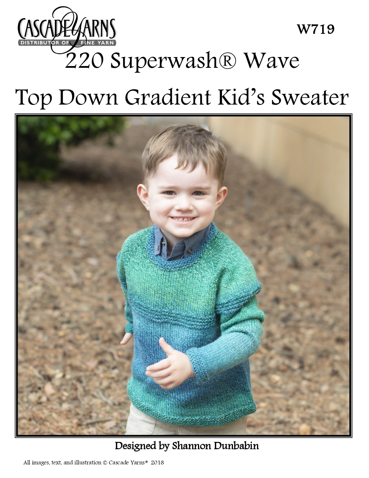 Cascade Yarns W Top Down Gradient Kid's Sweater Knitting