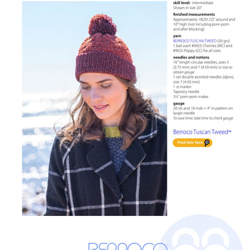 Berroco Lily Hat Knitting Pattern