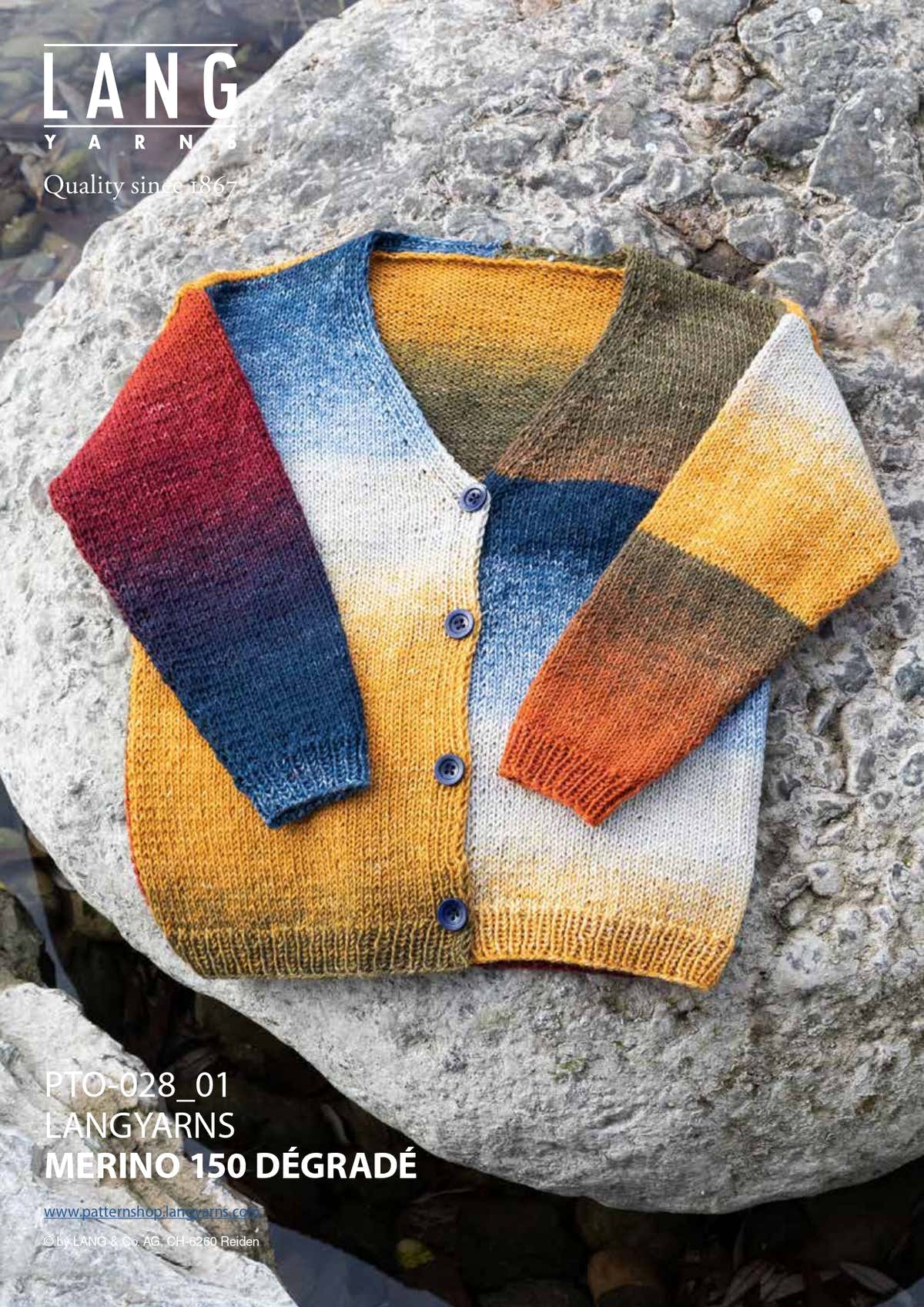 Lang PTO28-01 Cardigan Knitting Pattern