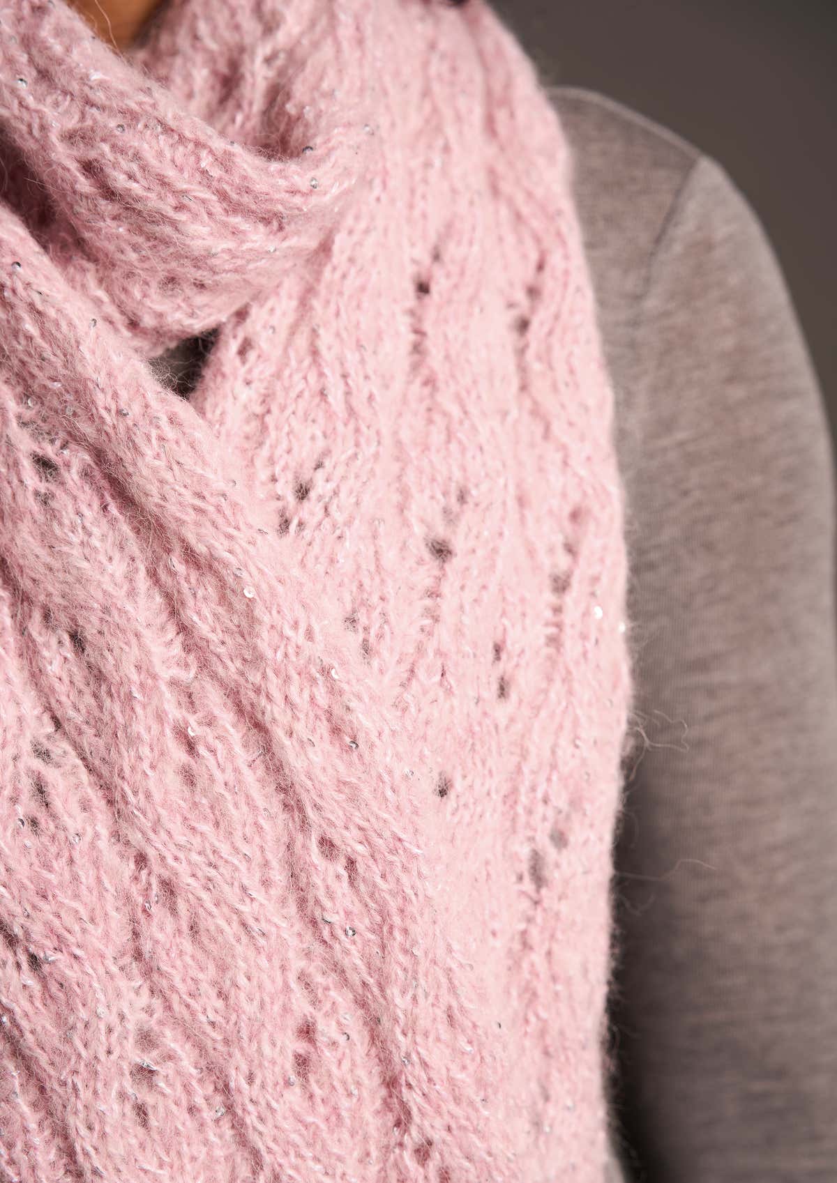 Bardot In Rowan Alpaca Sparkle Scarf Knitting Pattern
