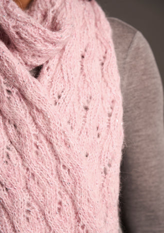 Bardot In Rowan Alpaca Sparkle Scarf Knitting Pattern
