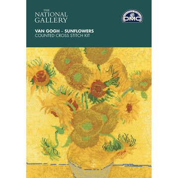 DMC The National Gallery - Van Gogh - Sunflowers-25cm x 32cm