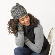 Tahki Yarns Ashton Hat and Mitts Knitting Pattern