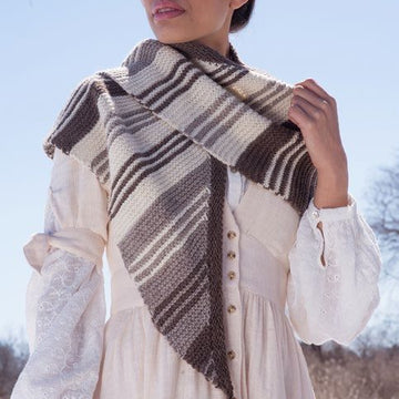 Lucienne Shawl in Berroco Ultra Alpaca Natural - Ultra Alpaca Eco-Lucienne