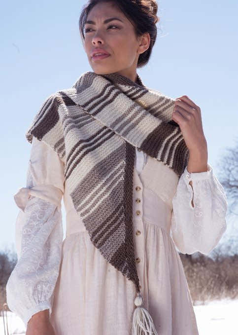 Lucienne Shawl in Berroco Ultra Alpaca Natural - Ultra Alpaca Eco-Lucienne