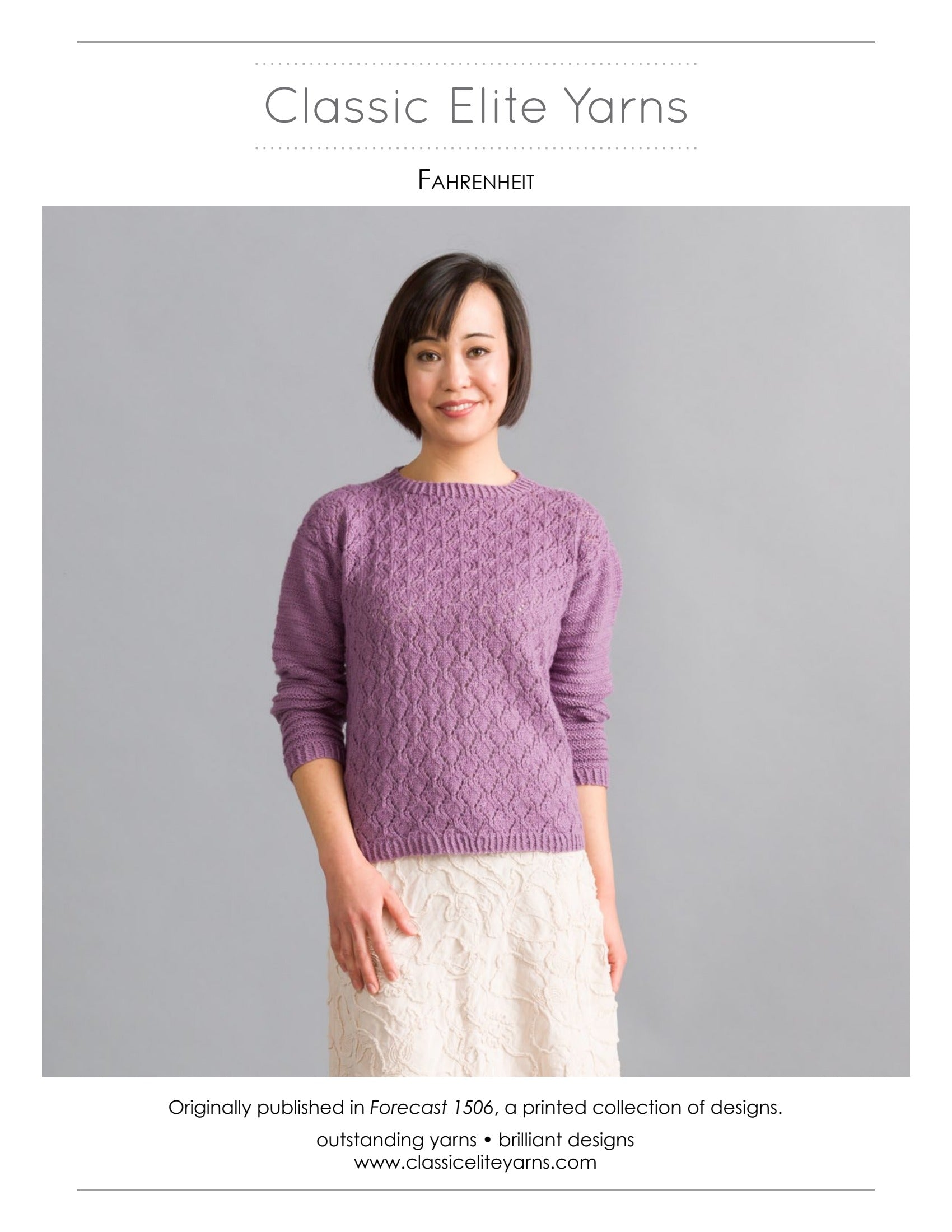 Classic Elite Yarns Fahrenheit Jumper Knitting Pattern