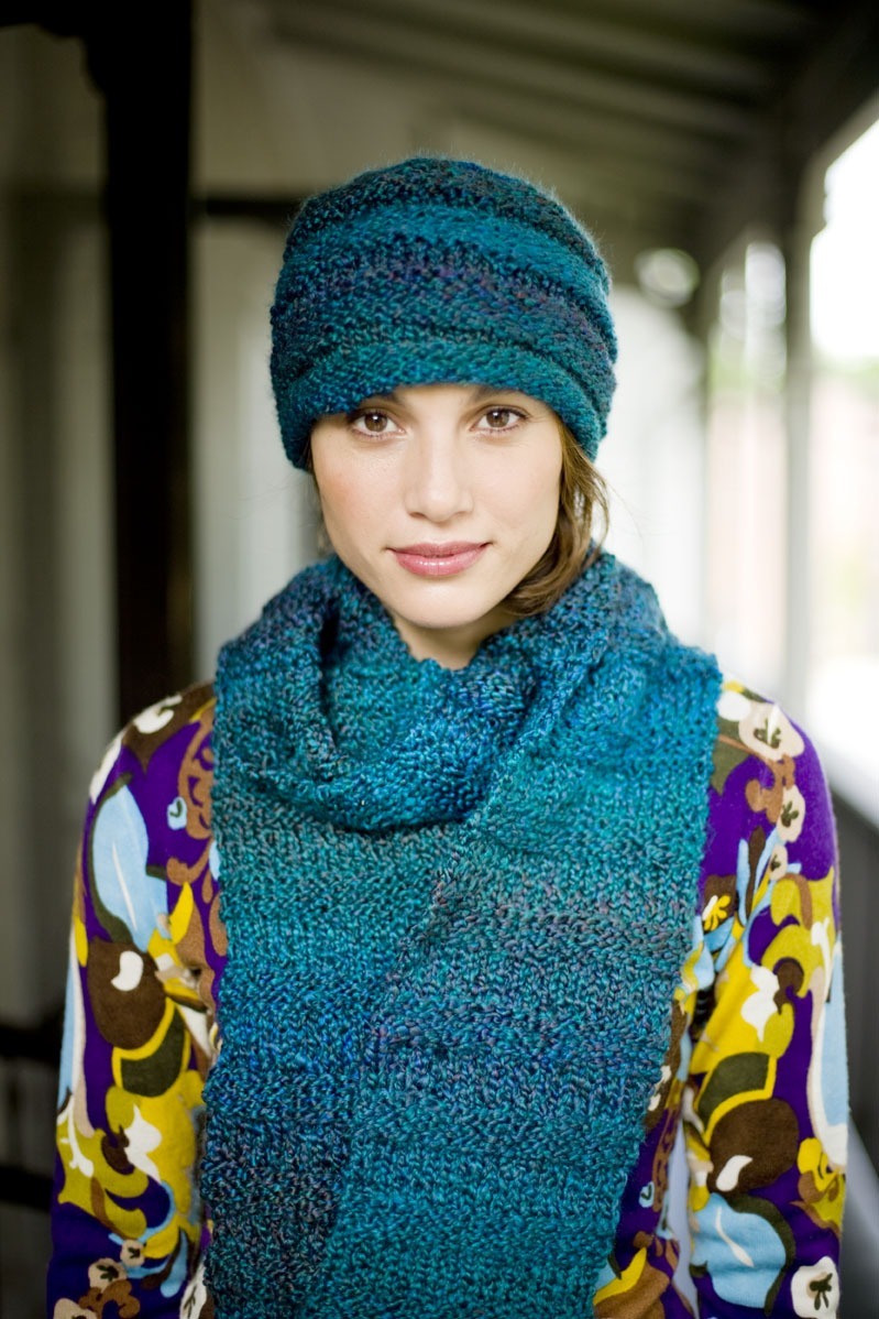 Hat And Scarf Knitting Pattern