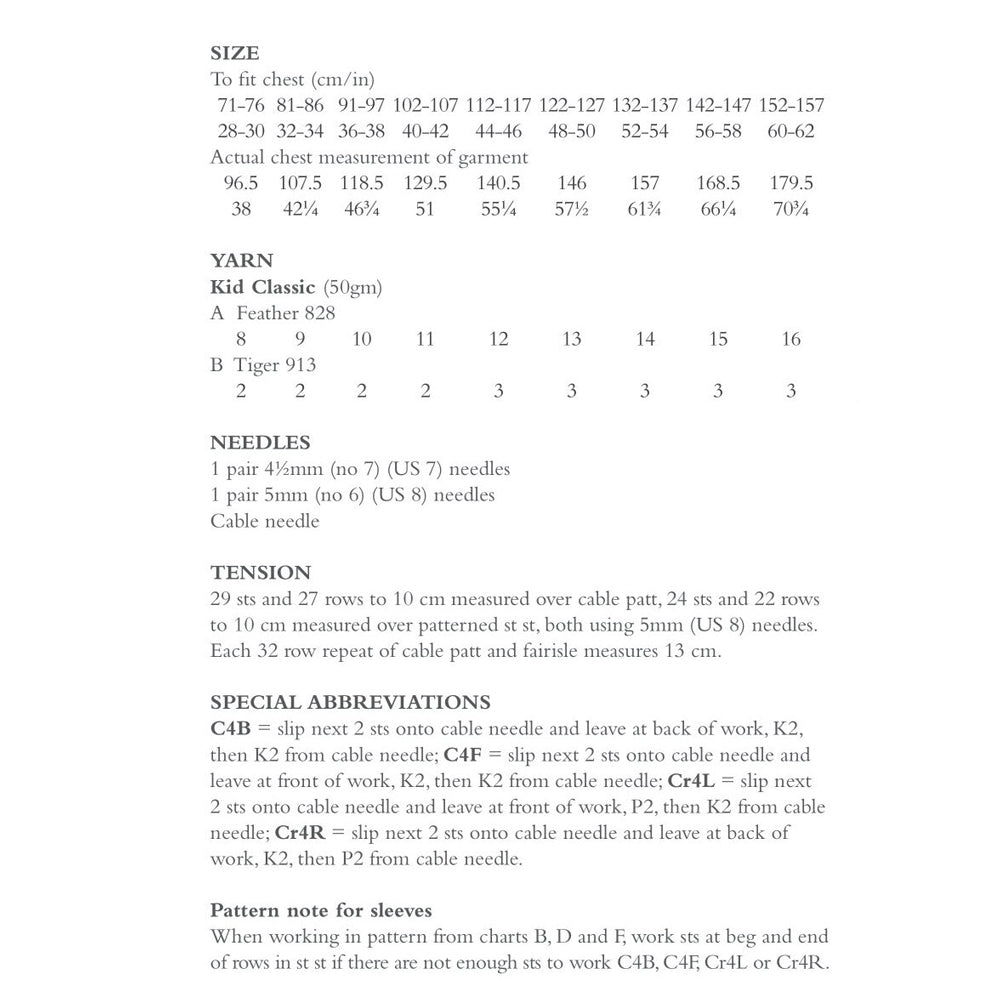 Exmoor Jumper Knitting Pattern