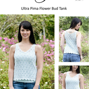 Cascade Yarns DK Flower Bud Tank Jumper Knitting Pattern