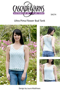Cascade Yarns DK Flower Bud Tank Jumper Knitting Pattern
