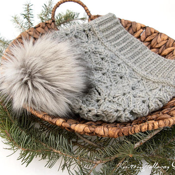 Slouchy Shell Stitch Hat