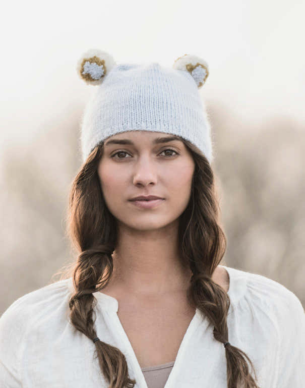 Two Pom Hat Knitting Pattern